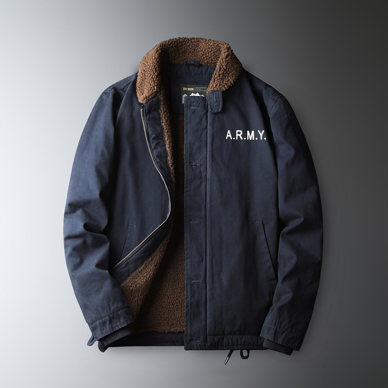 Men's Fleece Warm Winter Milit - Quality Winter Clothing Bomber Jacket avaliação e preço