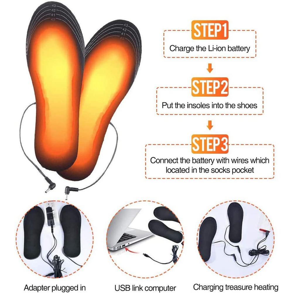 USB Rechargeable Heated Insole - Heated Insole Rechargeable avaliação e preço