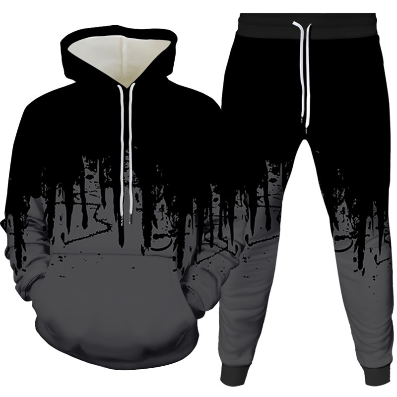 Ink Painting 3D Printed Hoodie - Winter Clothing Usa avaliação e preço