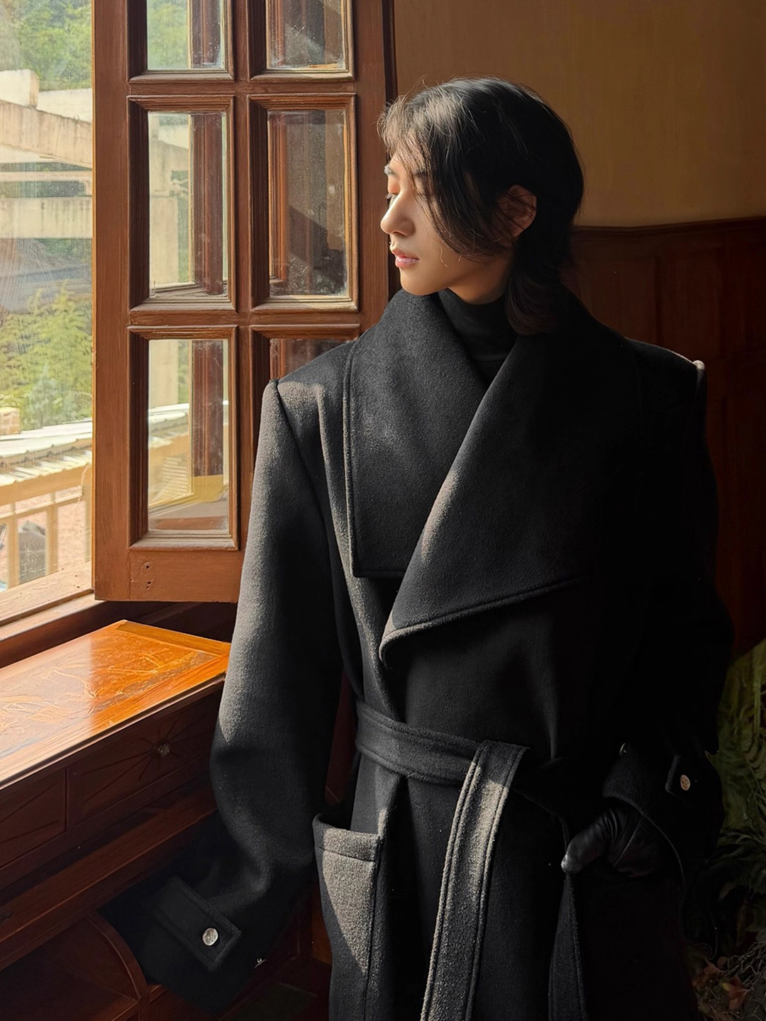 London Sle Long Woolen Coat Me - Winter Clothing London avaliação e preço